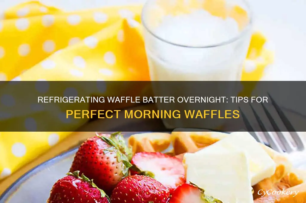 can i refrigerate waffle batter overnight
