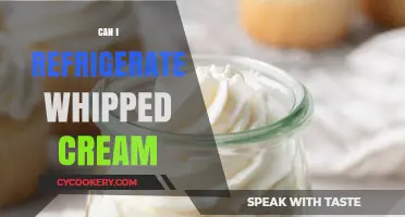 Refrigerating Whipped Cream: Tips for Storage and Freshness