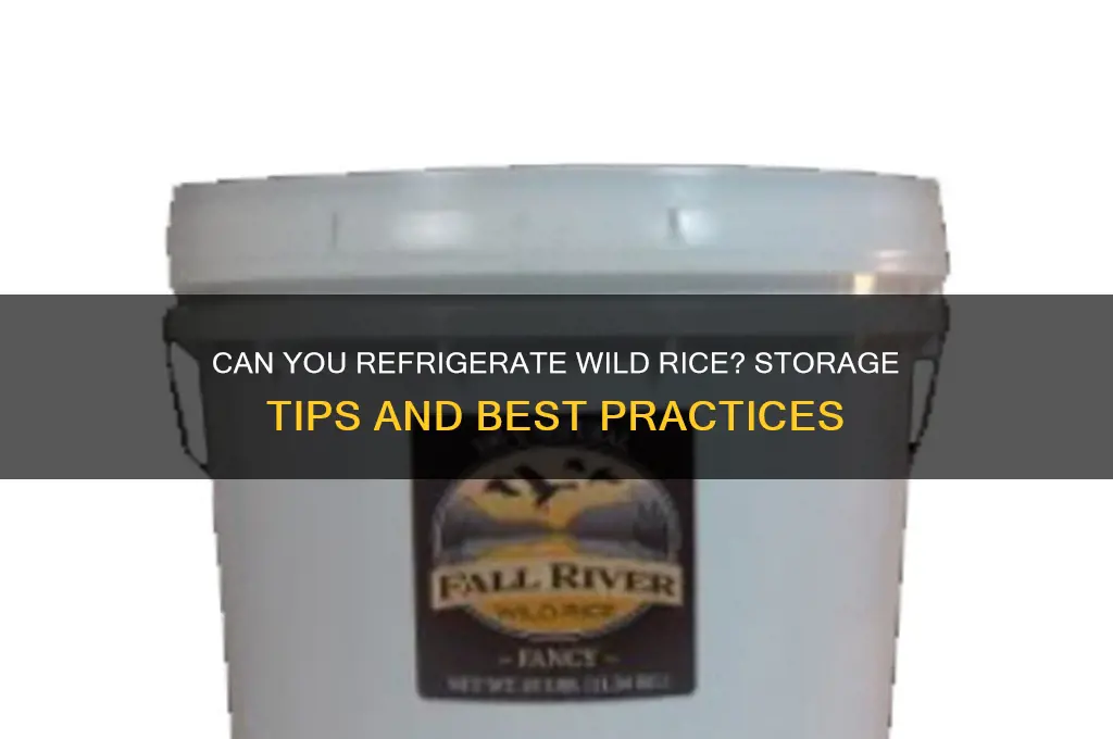 can i refrigerate wild rice