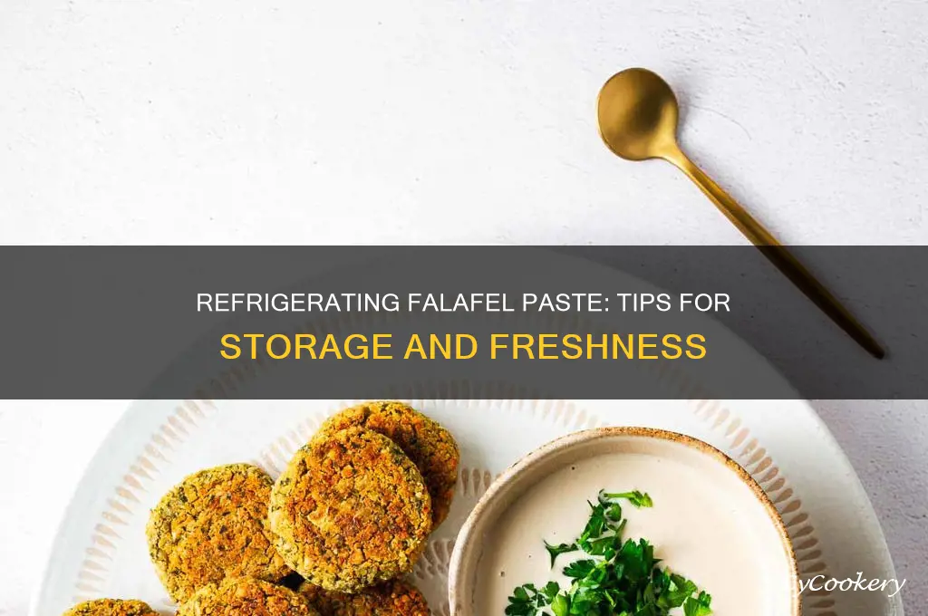 can i refrigerator falafel paste