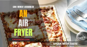 Reheating Lasagna: Air Fryer Method Explored