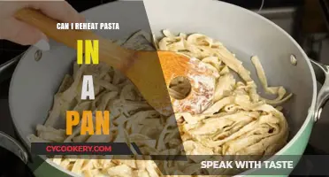 Reheating Pasta: Pan-Heating Method Explored