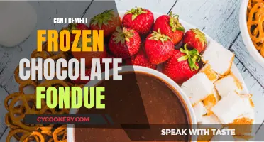 How to Remelt Frozen Chocolate Fondue Successfully