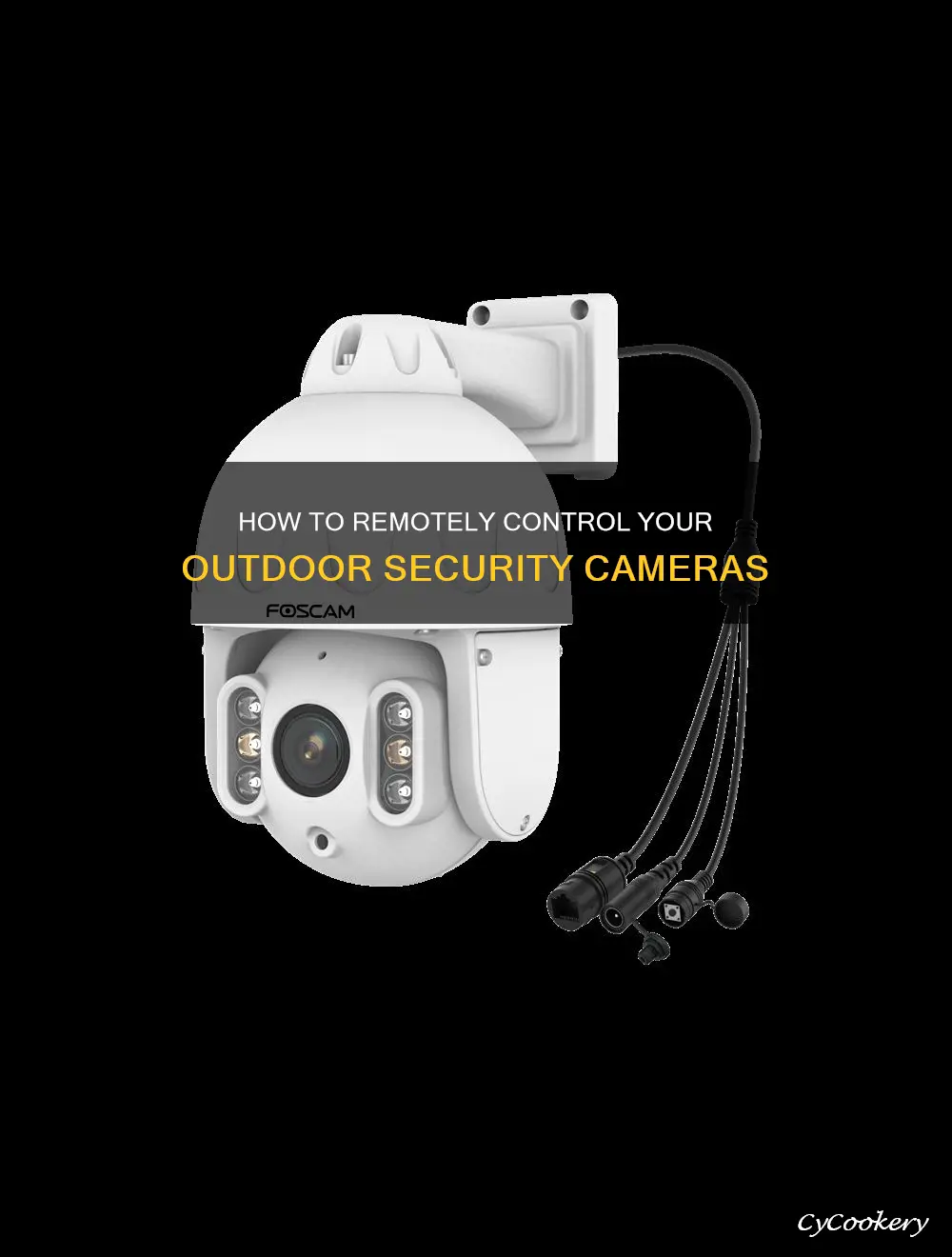 can I remotely pan and zoom my outdoor security cameras