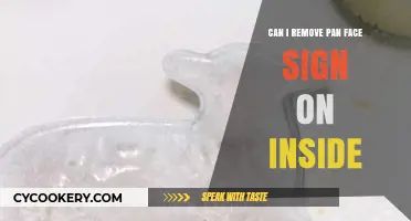 How to Remove Pan Face Sign on Inside?