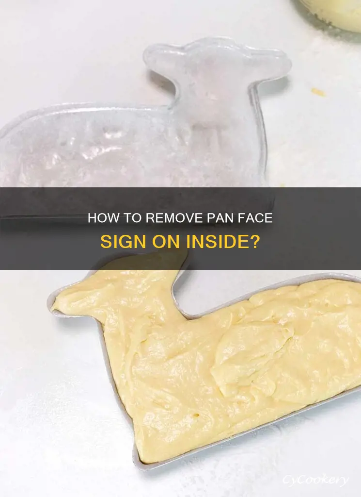can I remove pan face sign on inside