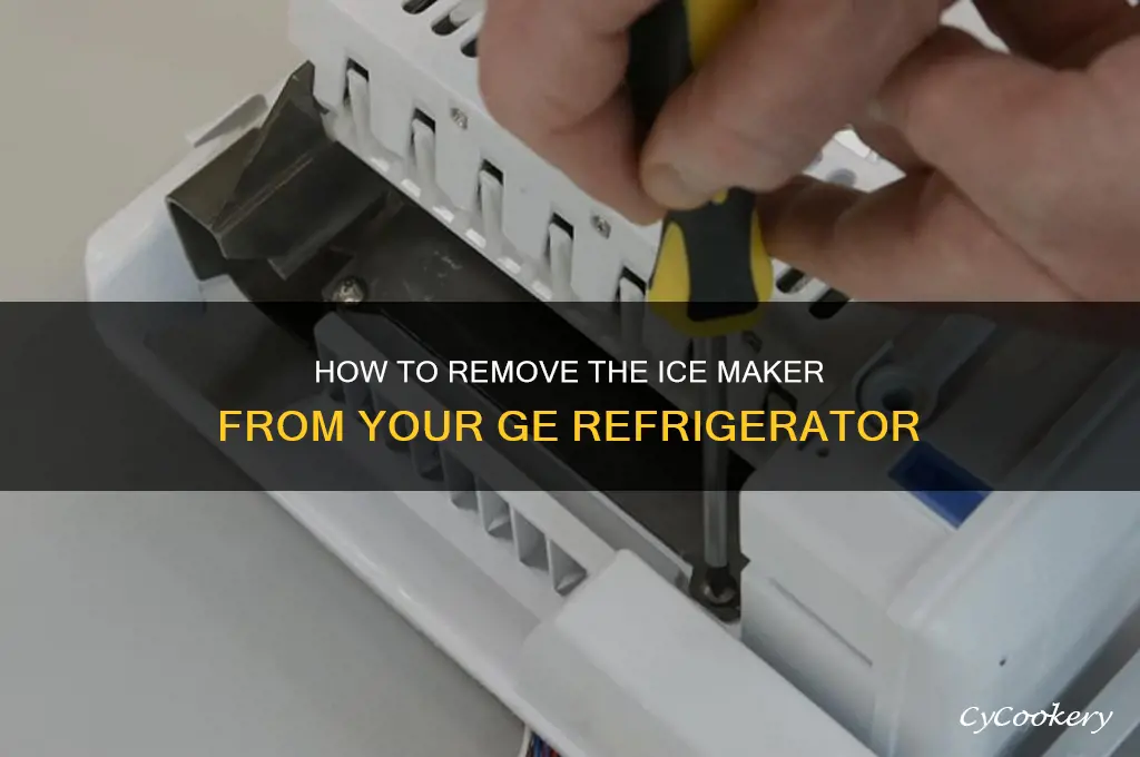 can i remove the ice maker from my ge refrigerator