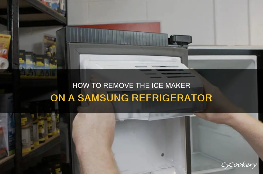 can i remove the ice maker on a samsung refrigerator