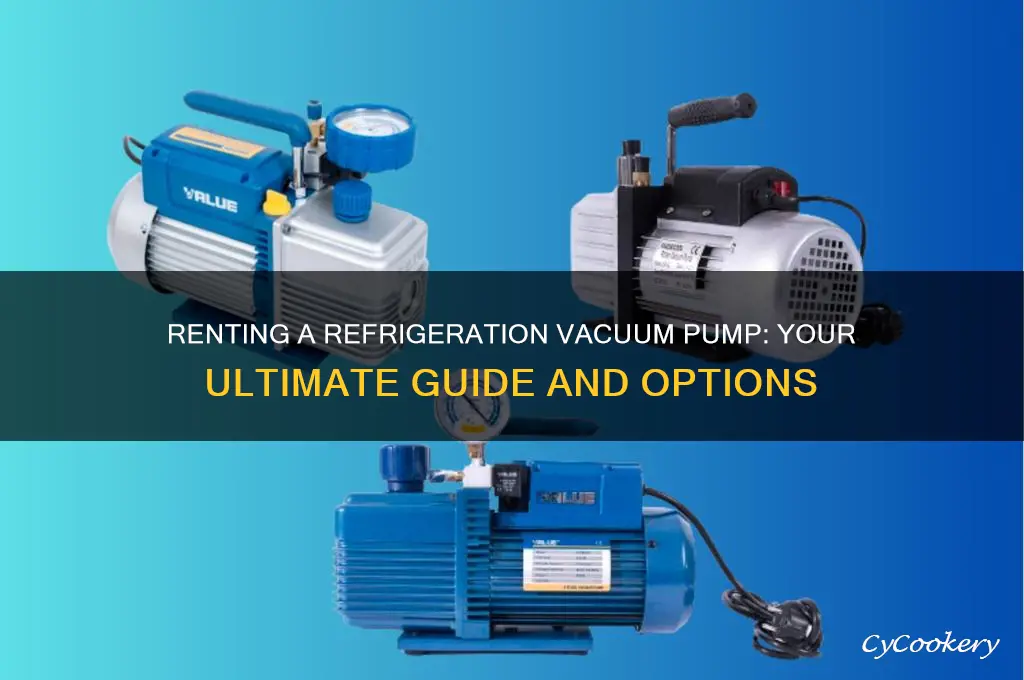 can i rent a refrigeration vaccum pump