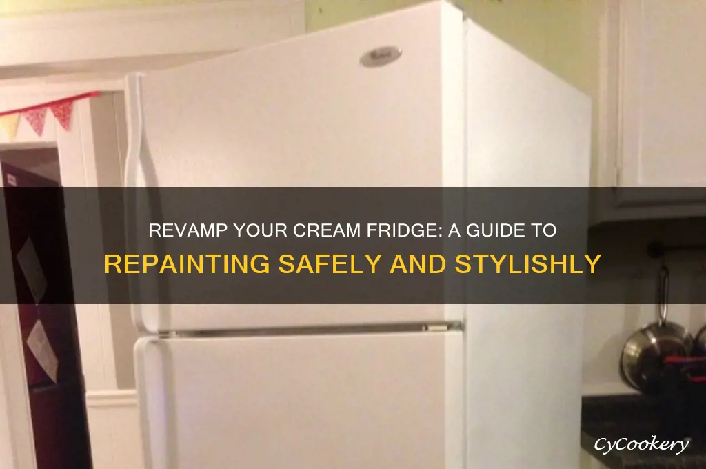 can i repaint a cream colored refrigerator