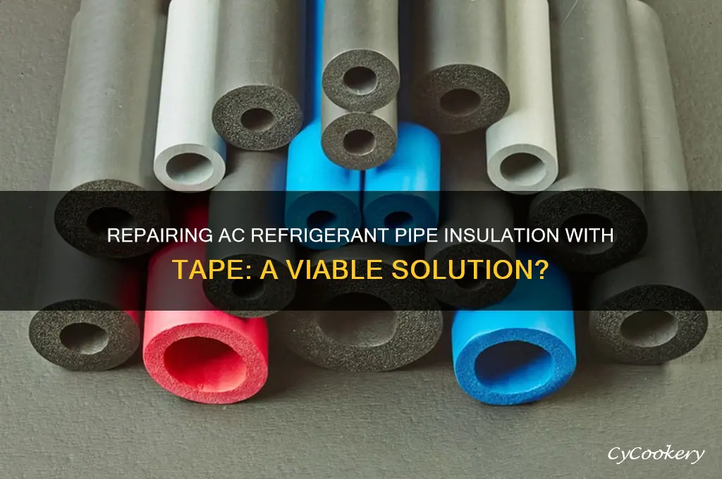 can i repair ac refrigerant pipe insulation wuth tspe
