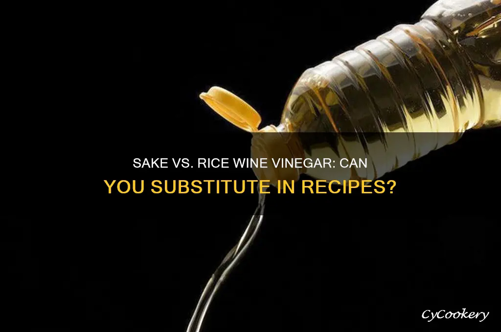 can i replace sake with rice wine vinegar