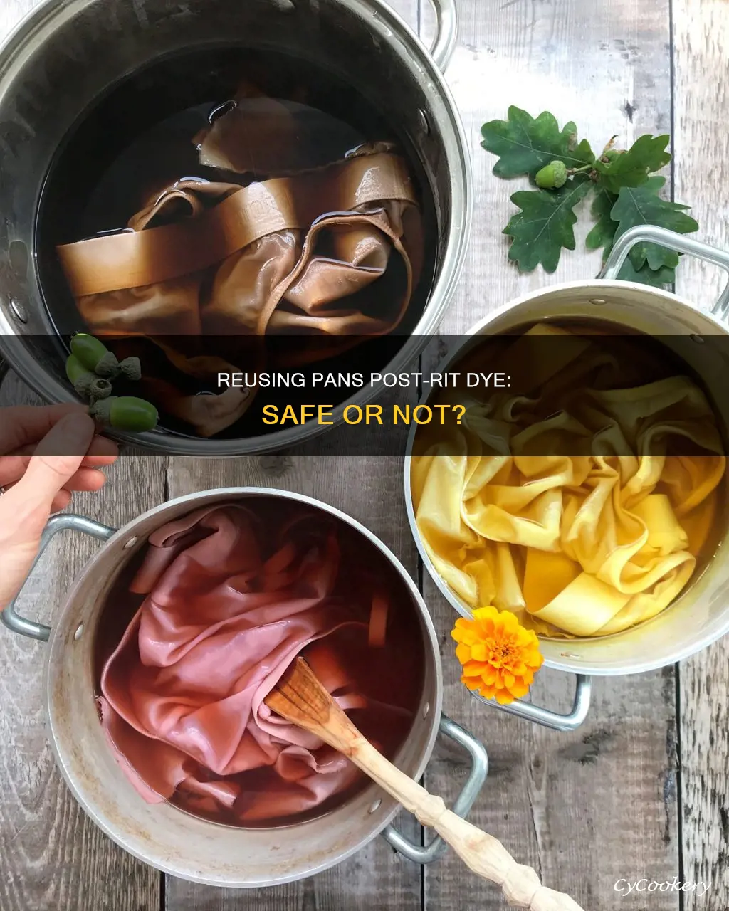can I reuse pan after rit dye