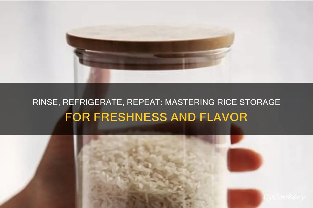 can i rinse rice and refrigerate