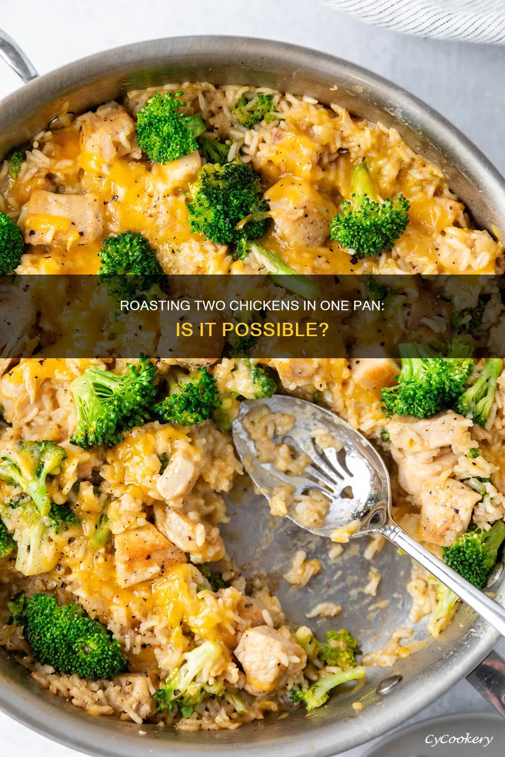 can I roast two chickens in one pan
