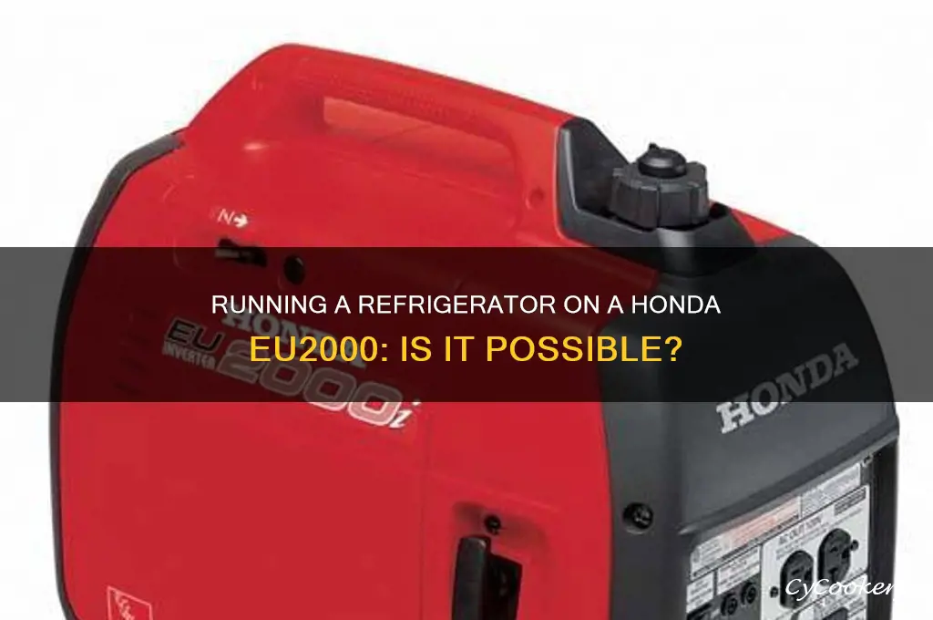 can i run a refrigerator honda eu2000