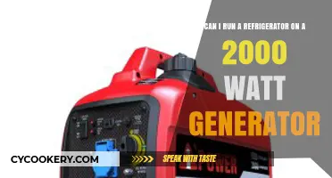 Running a Fridge on a 2000 Watt Generator: Is It Possible?