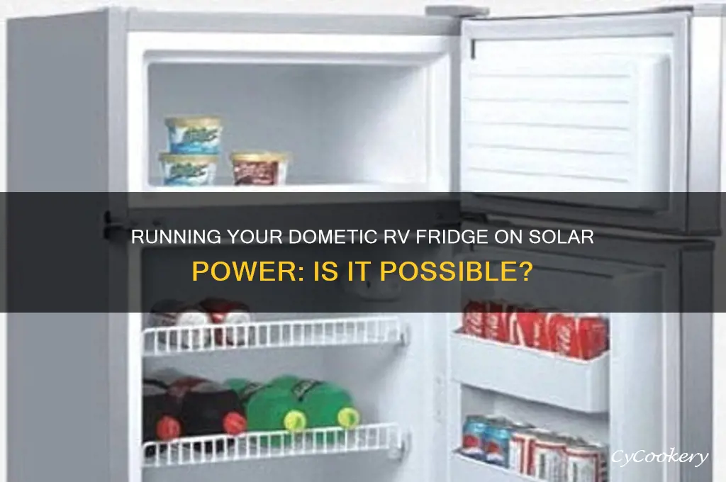 can i run dometic rv refrigerator on solar