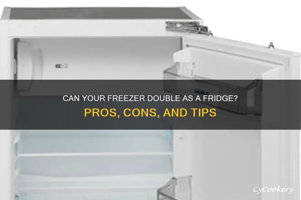 can i run my freezer as a refrigerator