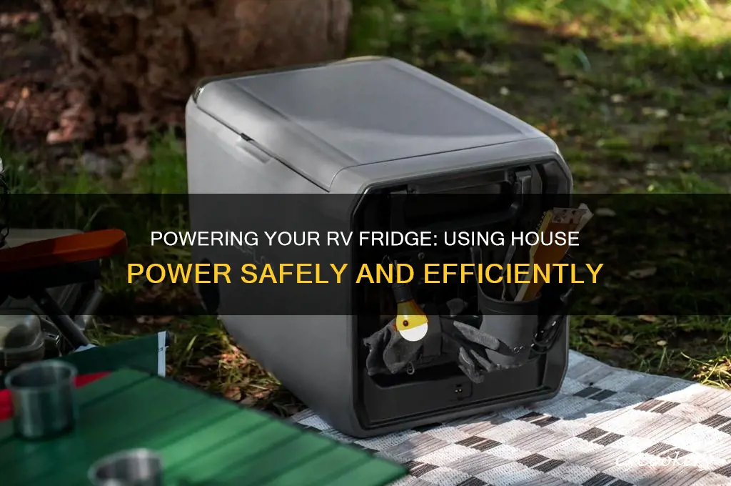 can i run my rv refrigerator off of house power