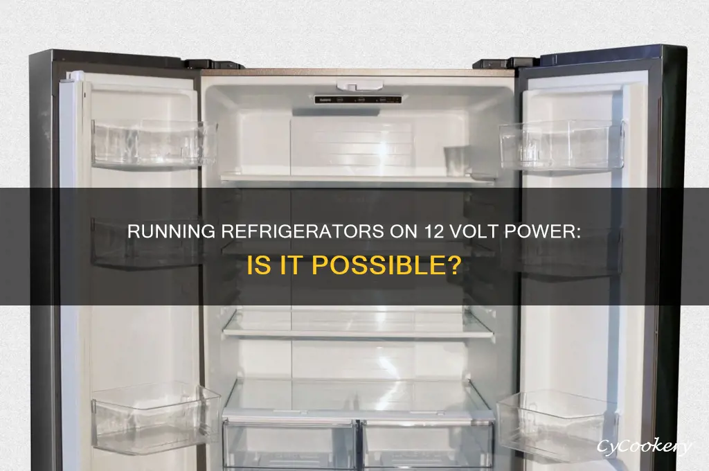 can i run refrigerators on 12 volt