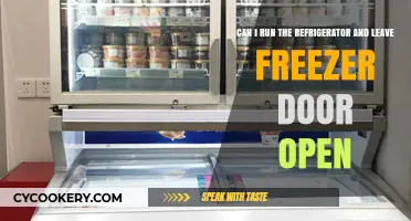 Running Your Fridge with an Open Freezer Door: Risks and Efficiency Tips