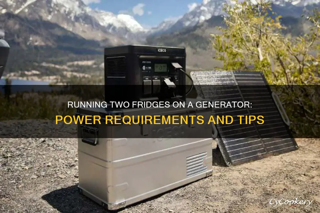 can i run two refrigerators on a generator