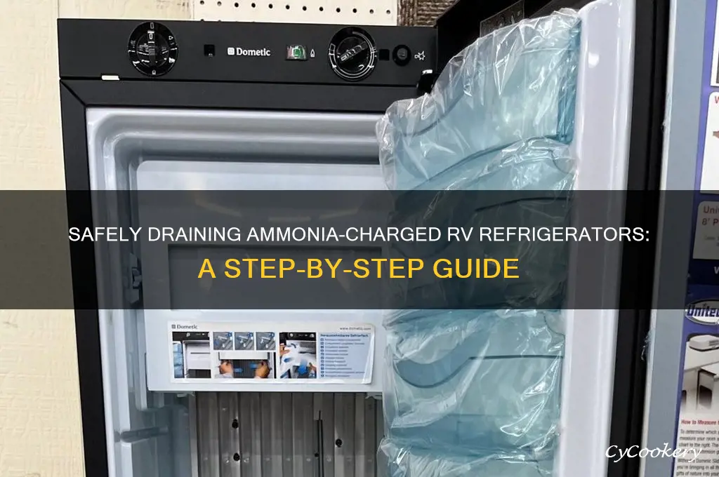 can i safely drain an amoninia charged rv refrigerator
