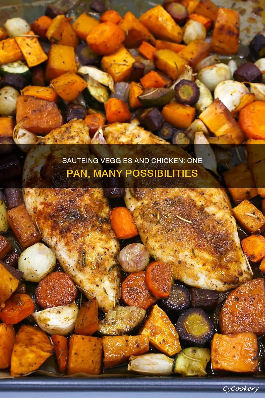 can I saute veggies in same pan as chicken