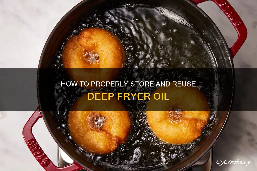 can i save deep fryer oil