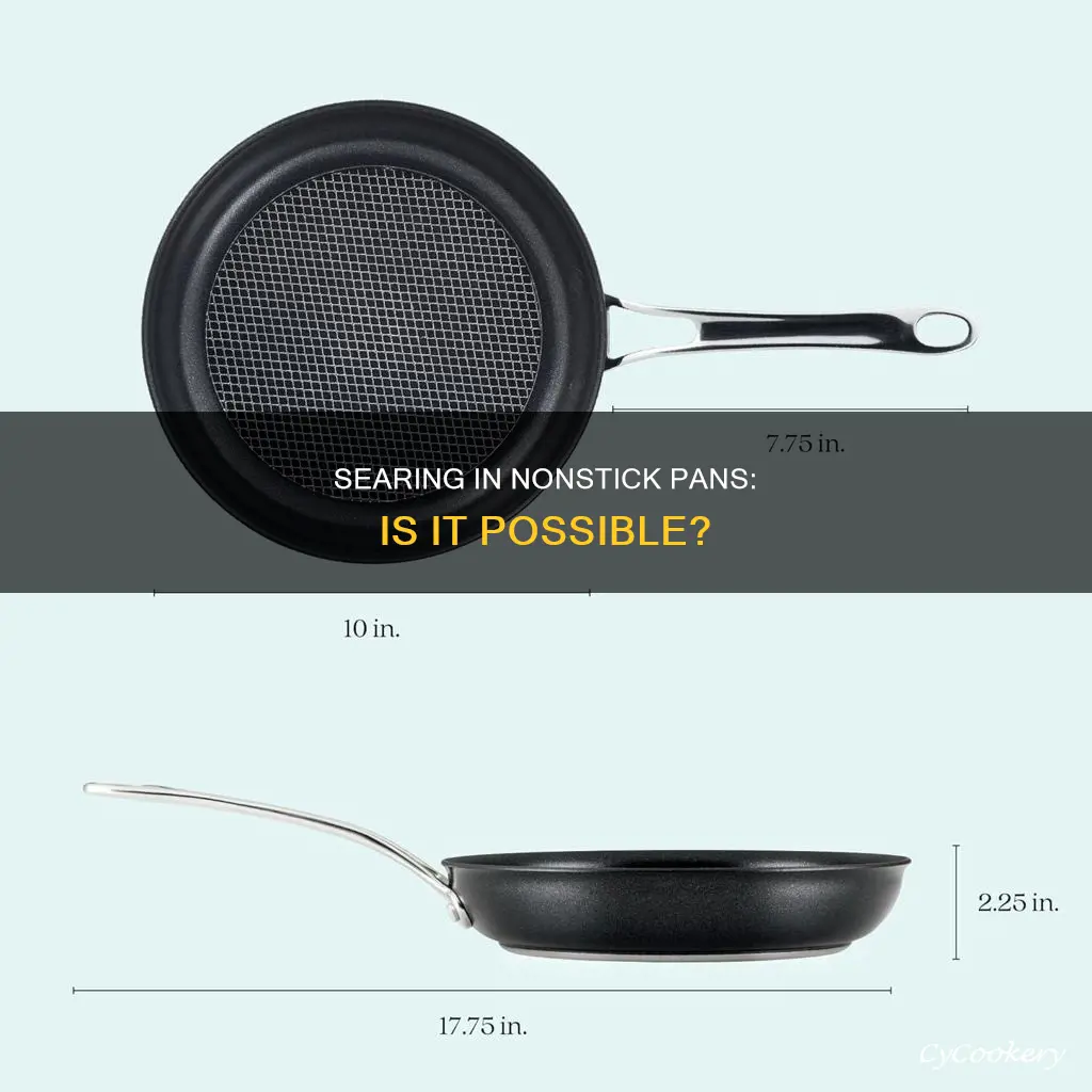 can I sear in a nonstick pan
