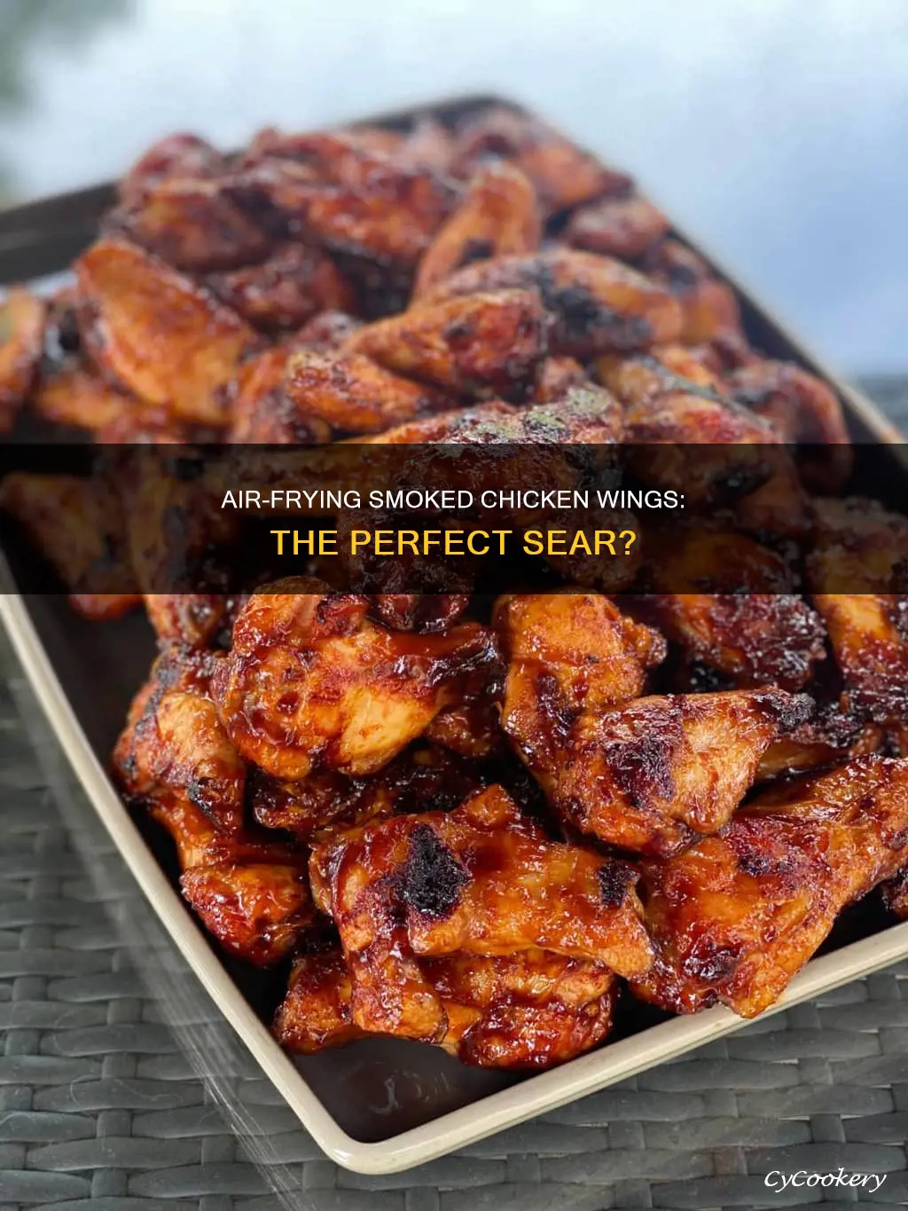 can i sear smoked chicken wings in an air fryer