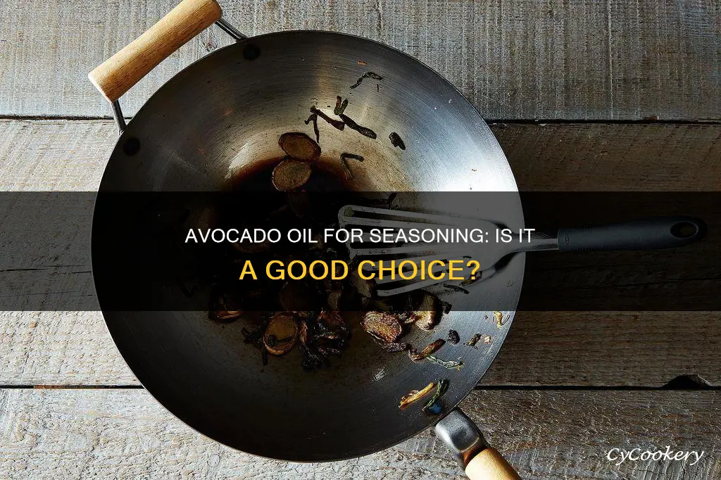 can I season a pan with avacado oil