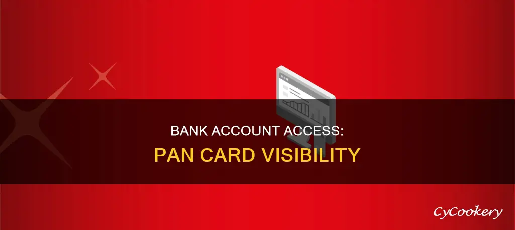 can I see my pan card in my bank account