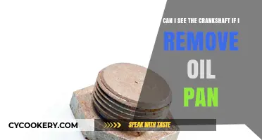 Removing Oil Pan: Can You See the Crankshaft?