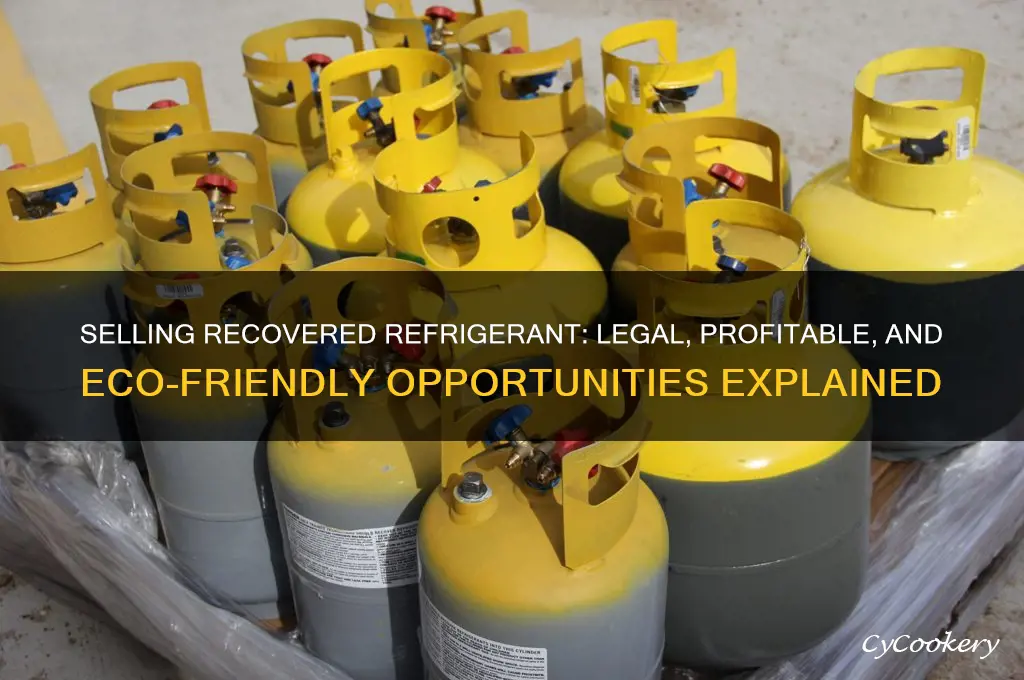can i sell recovered refrigerant