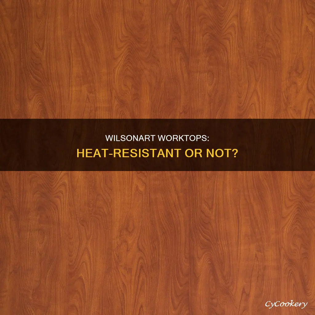 can I sit hot pans on wilsonart