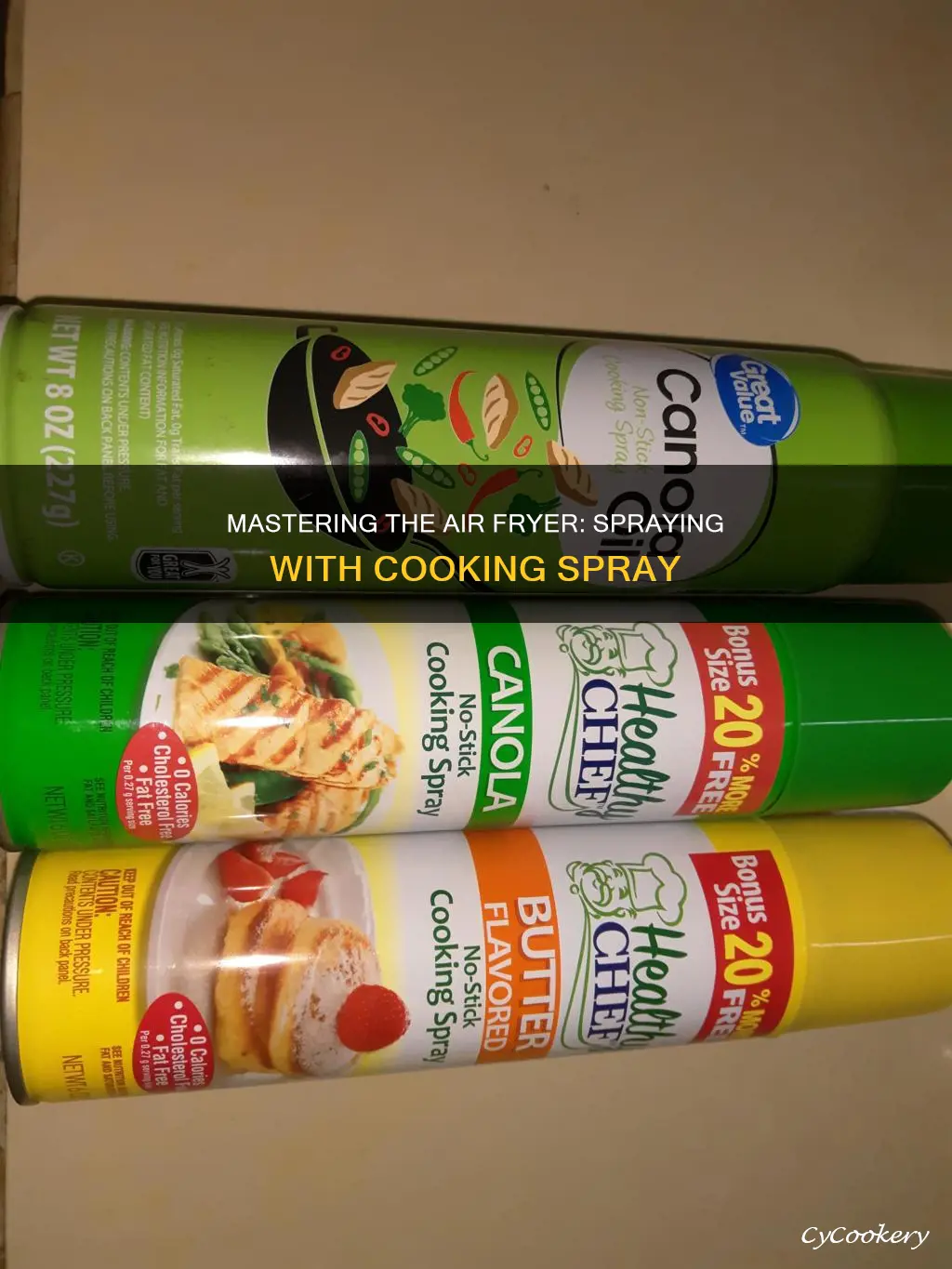 can i spray air fryer with cooking spray