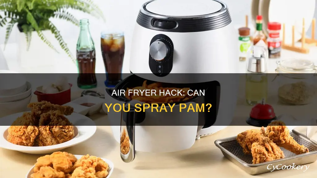 can i spray my air fryer with pam