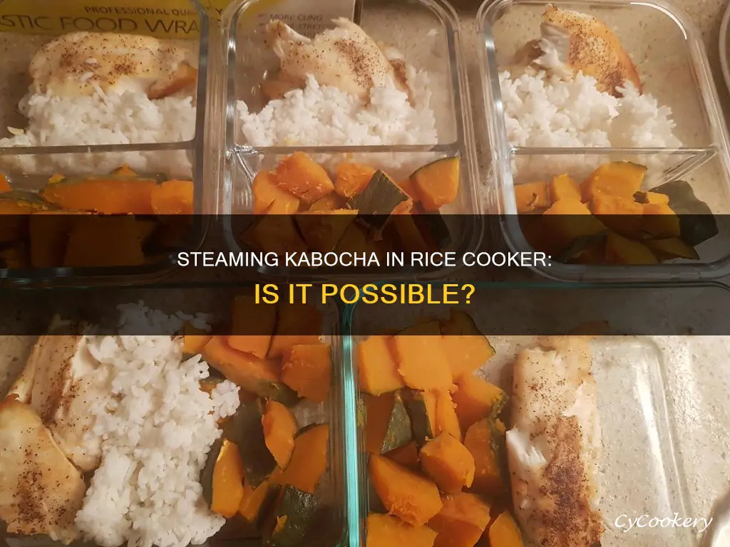 can i steam kabocha in rice cooker while cooking rice