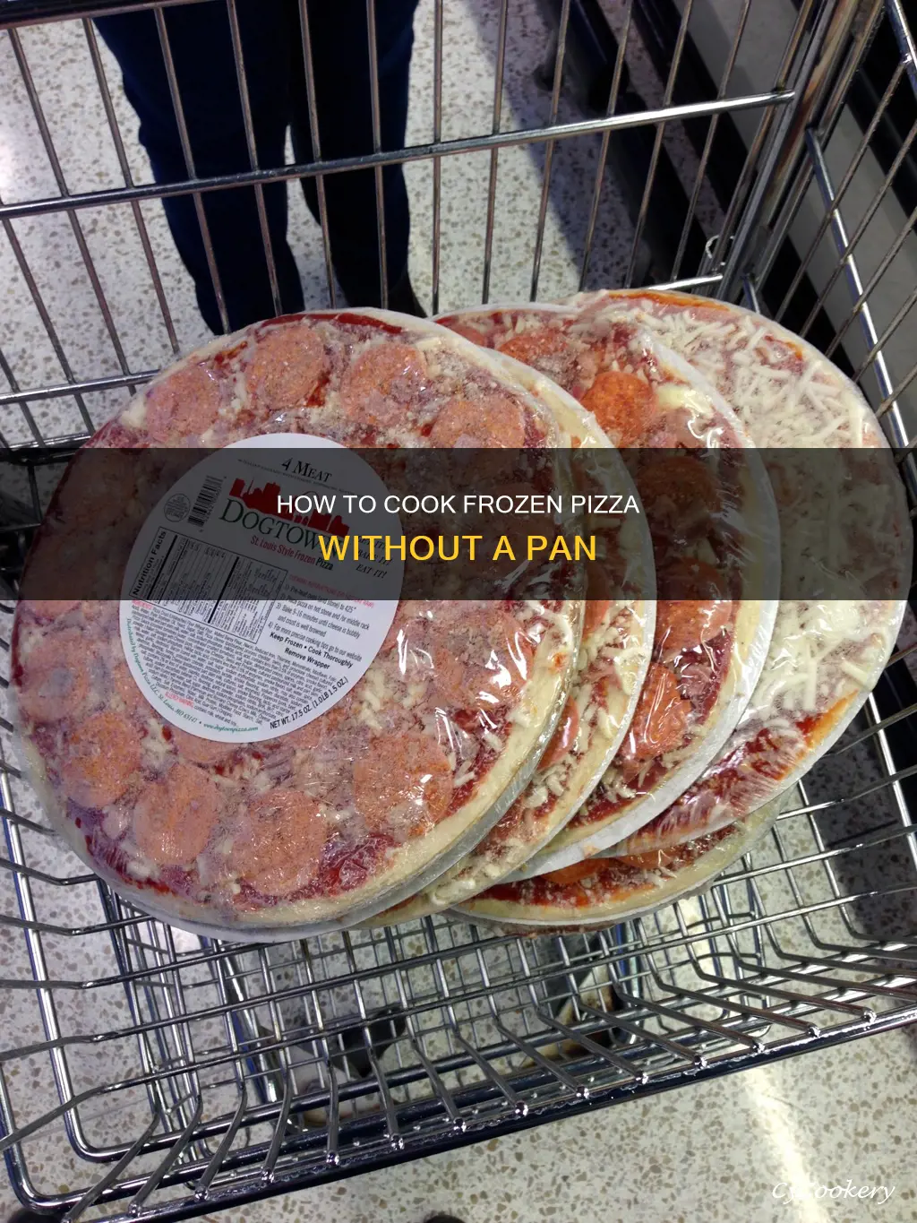 can I still eat a frozen pizza without a pan