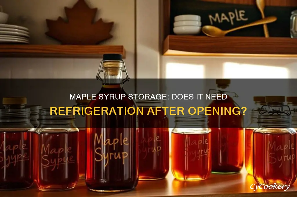can i still eat maple syrup if not refrigerated