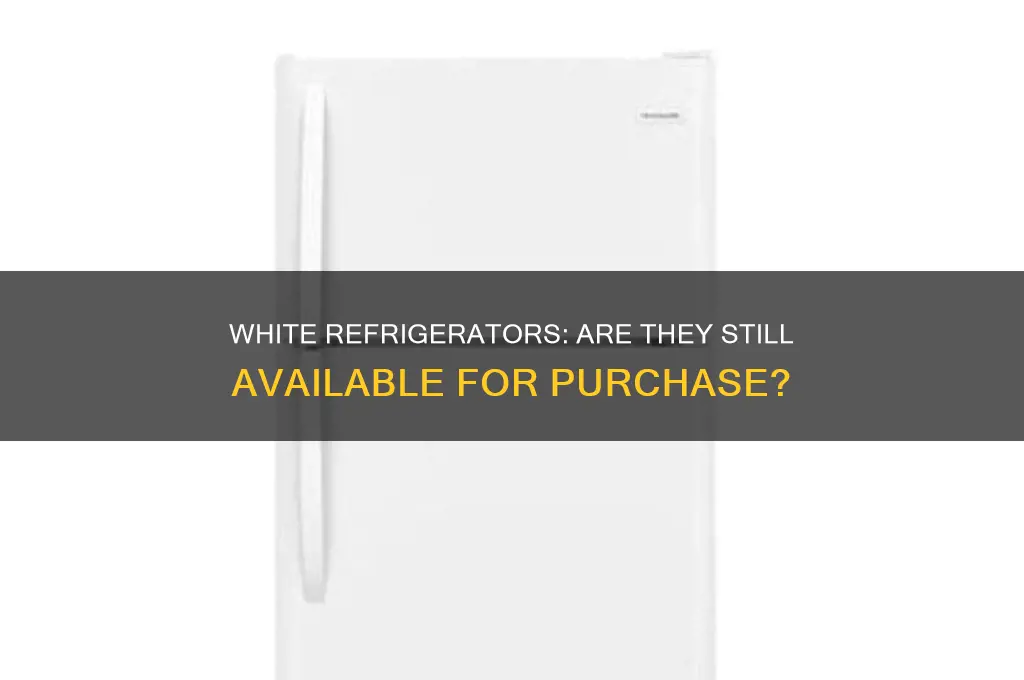 can i still purchase a white refrigerator