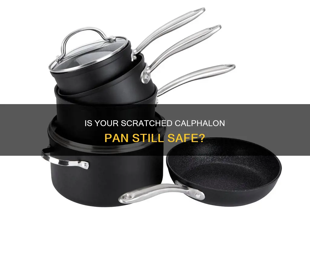 can I still use a scratched up calphalon sauce pan