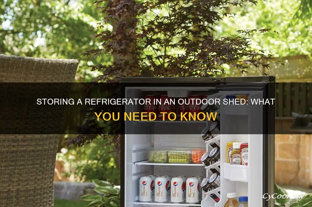 can i store a refrigerator in my outdoor shed