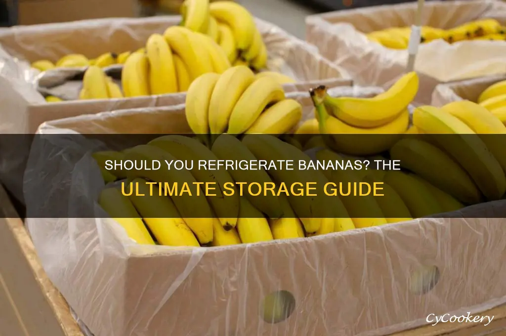 can i store bananas in refrigerator