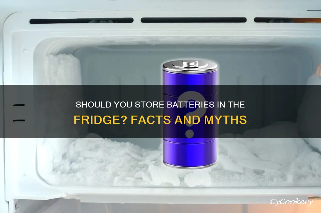 can i store batteries in the refrigerator