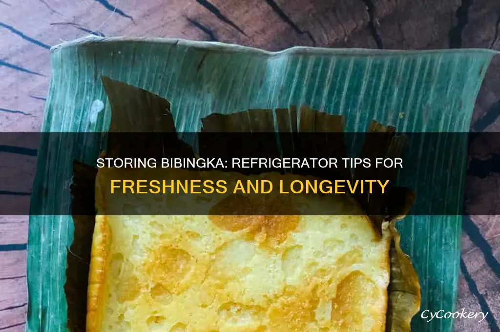 can i store bibingka on the refrigerator