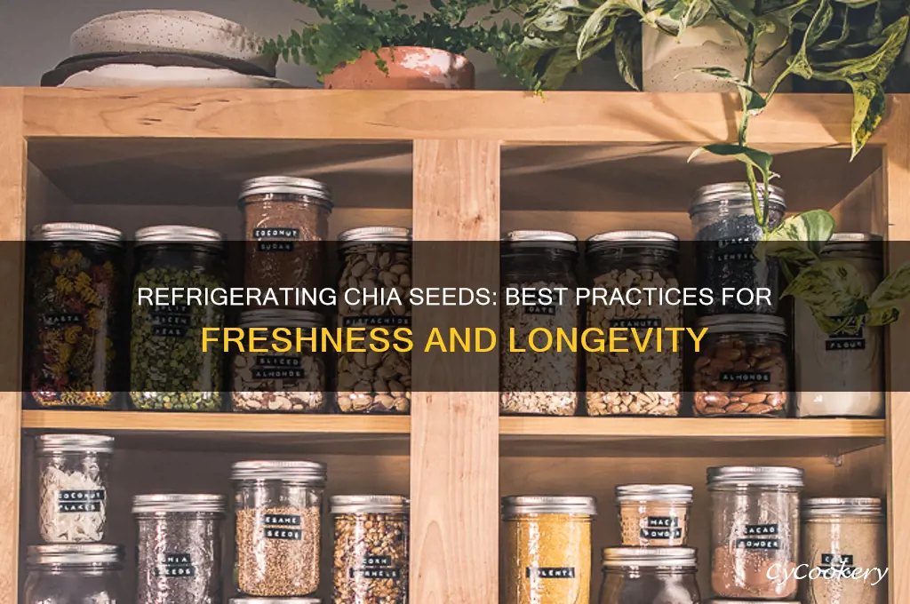 can i store chia seeds in the refrigerator