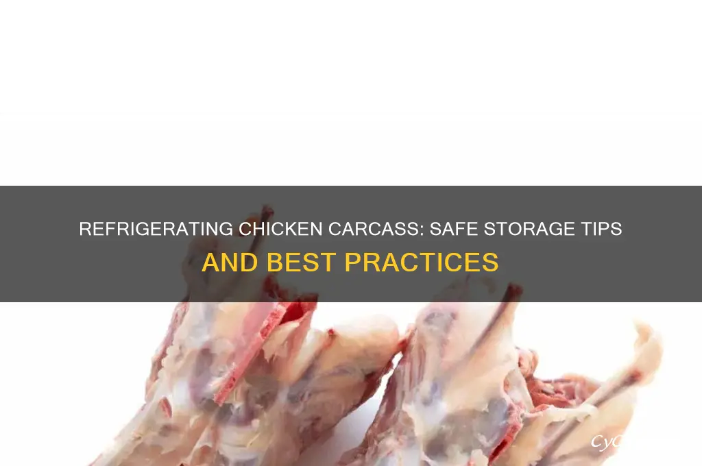 can i store chicken carcass refrigerated
